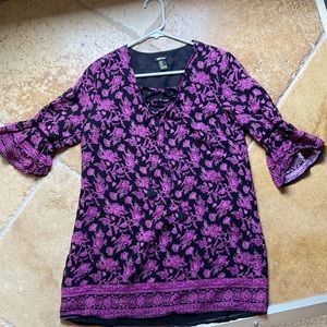 Forever 21 medium purple tunic with tassels